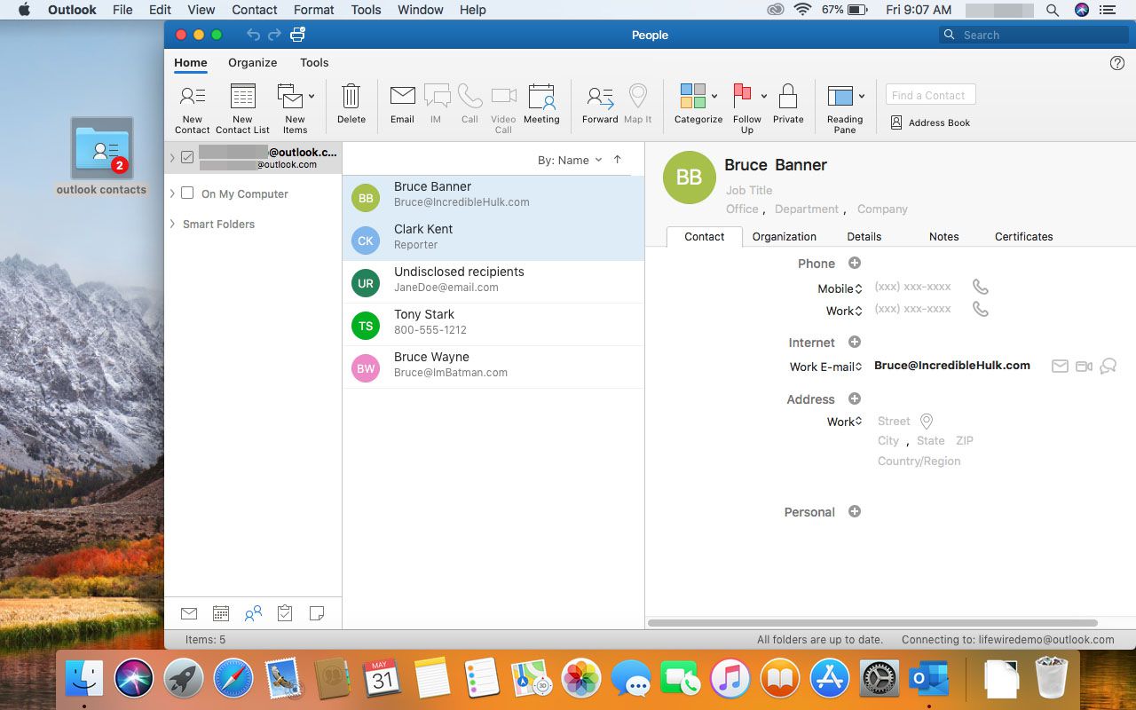 outlook 365 for mac to mac mail